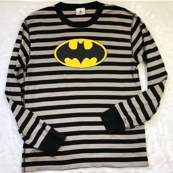Hanna Andersson Batman Pajama Set Unisex Medium Striped 100% Organic Cotton - Picture 6 of 11